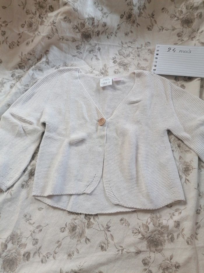 Gilet maille zara 86cm