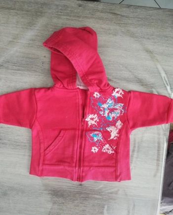 Gilet zippé 6 mois fille