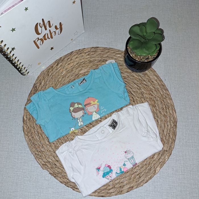 lot de 2 t-shirt tape à l'oeil