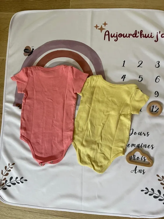 Lot de 2 bodies bébé fille – Taille 12 mois – Inextenso - photo numéro 2