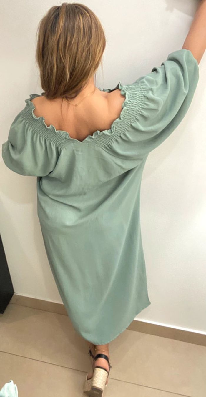 Robe Longue Ample Encolure Extensible Taille M-L - photo numéro 6