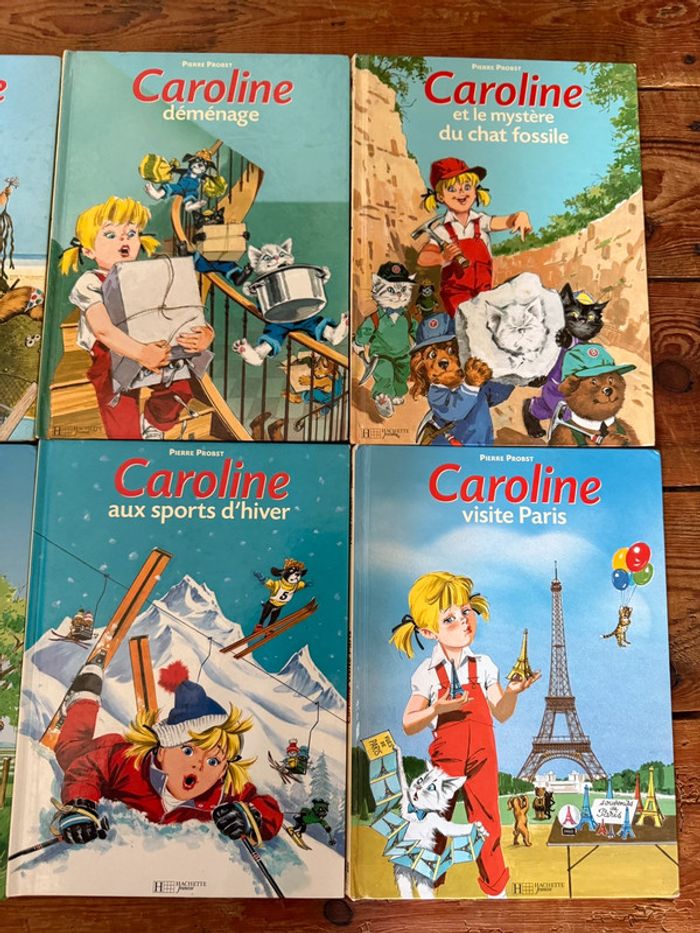 Lot de 6 livres bd Hachette albums Caroline Pierre Probst bords jaunes - photo numéro 3