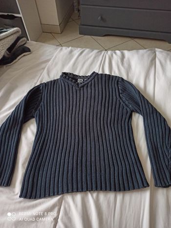 Pull bleu marine okaidi 10 ans