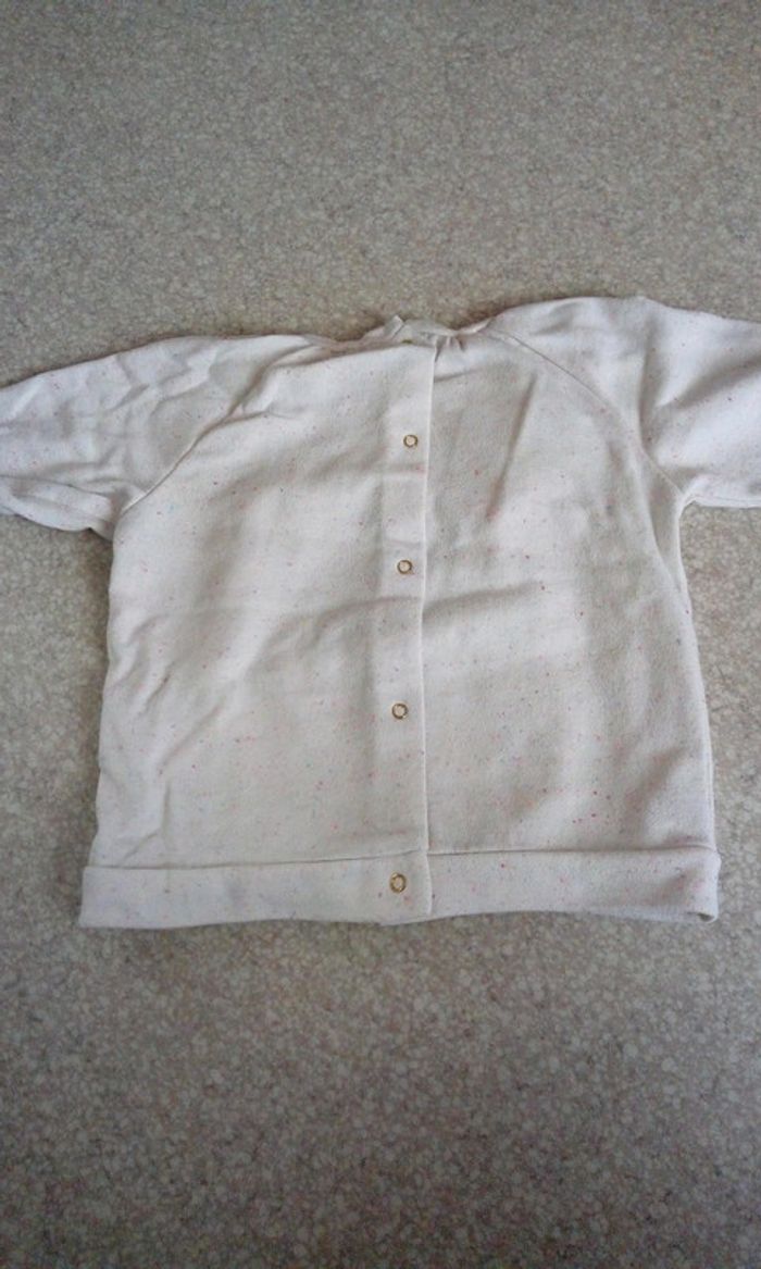 Pull chat blanc - photo numéro 3