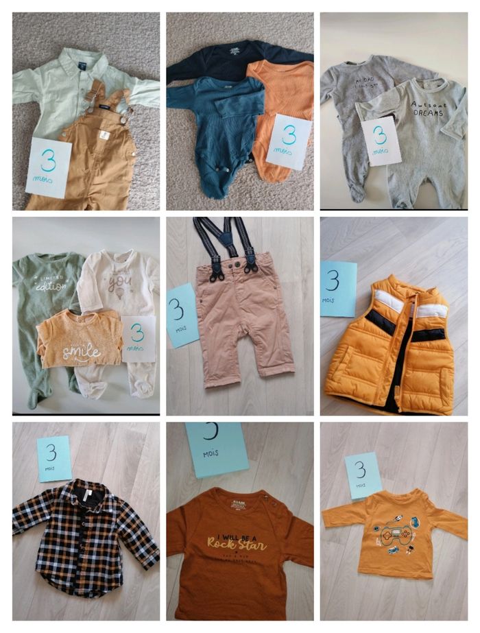Lot de vêtements 3 mois