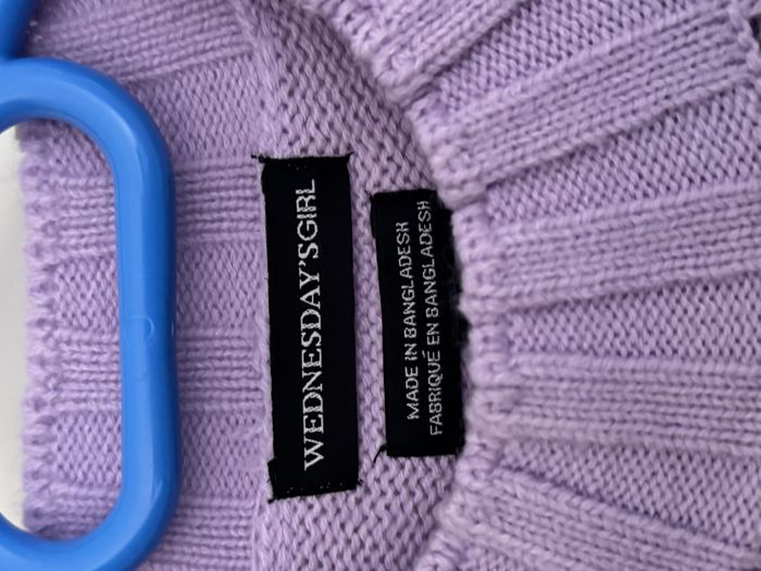 Pull en maille texturée lila Wednesday’s Girl - photo numéro 5