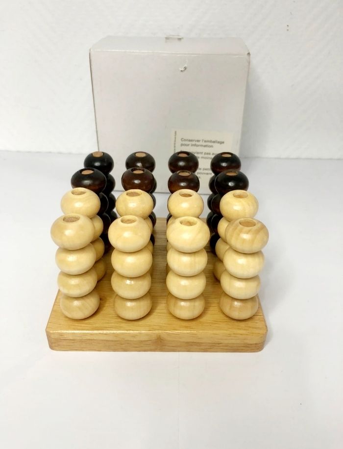 Morpion 3D en bois - photo numéro 3