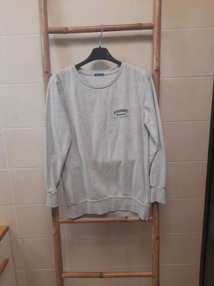 Sweat gris intérieur polaire Imprévu Homewear Taille S