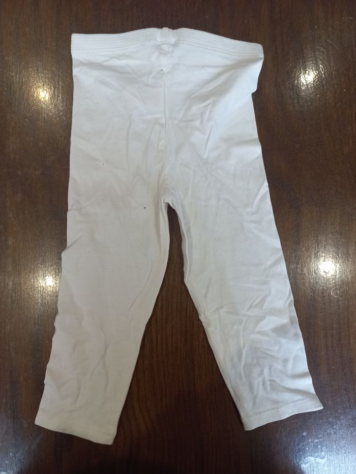 Legging blanc Obaïbi 18mois 80cm - photo numéro 2