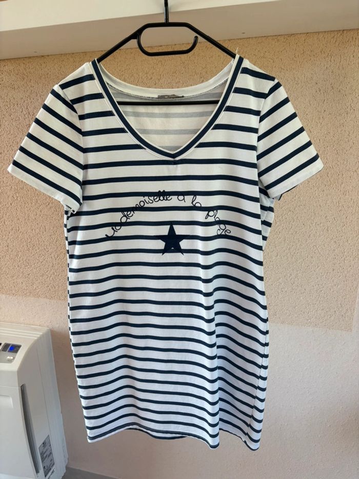 Robe Marinière Mademoiselle à la plage