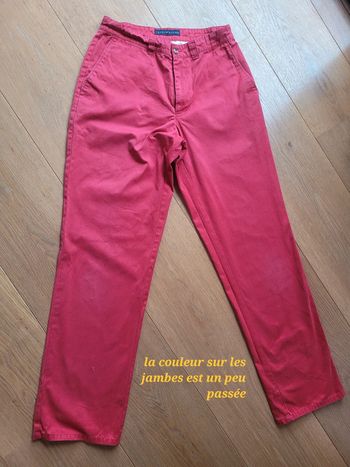 Pantalon rouge tommy hilfiger