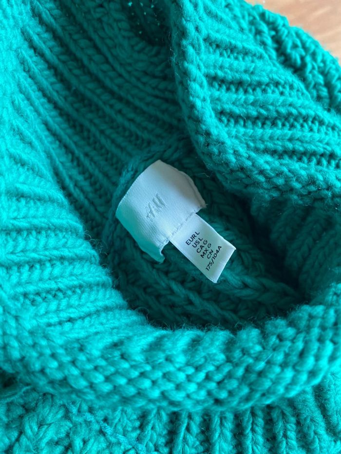 Pull col montant H&M vert - photo numéro 6
