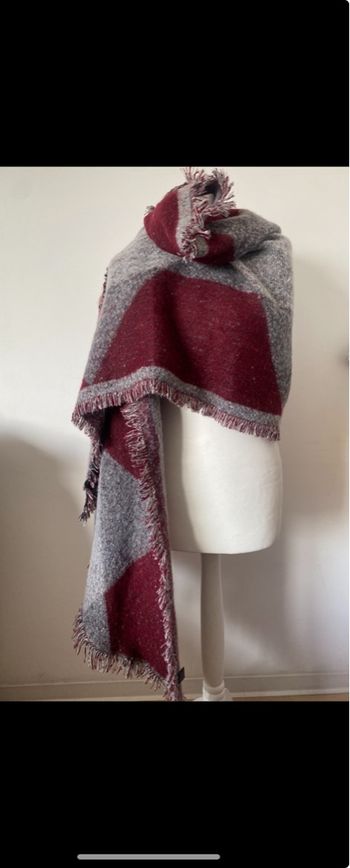 Superbe châle d'hiver laine/cashmere neuf