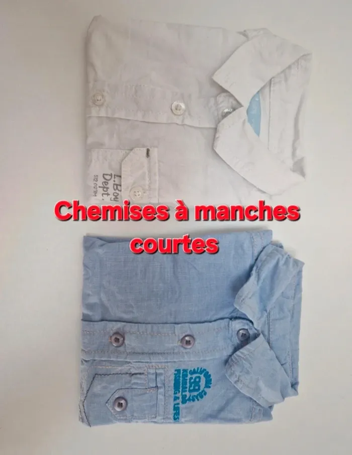 Lot chemises garçons
