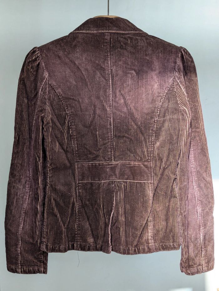 Veste blazer en velours côtelé marron – Only Jeans (L) - photo numéro 2