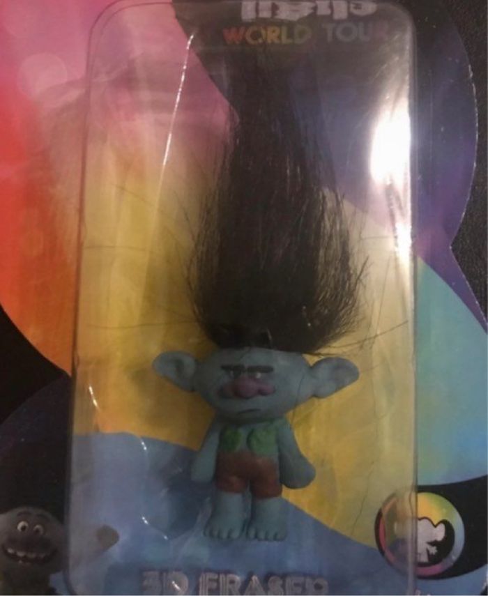 Figurine gomme 3D »Dreamworks »Troll bleu - photo numéro 2