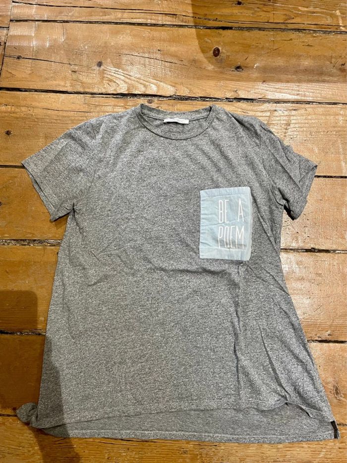 Tee shirt gris Zara
