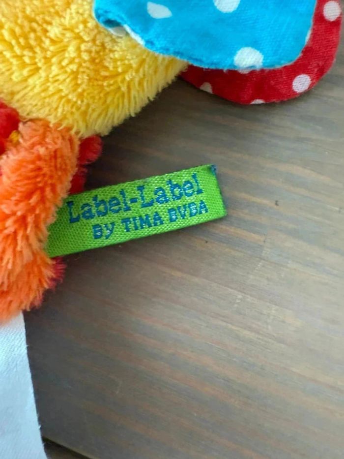 Doudou plat Label-Label en forme d'avion - photo numéro 2