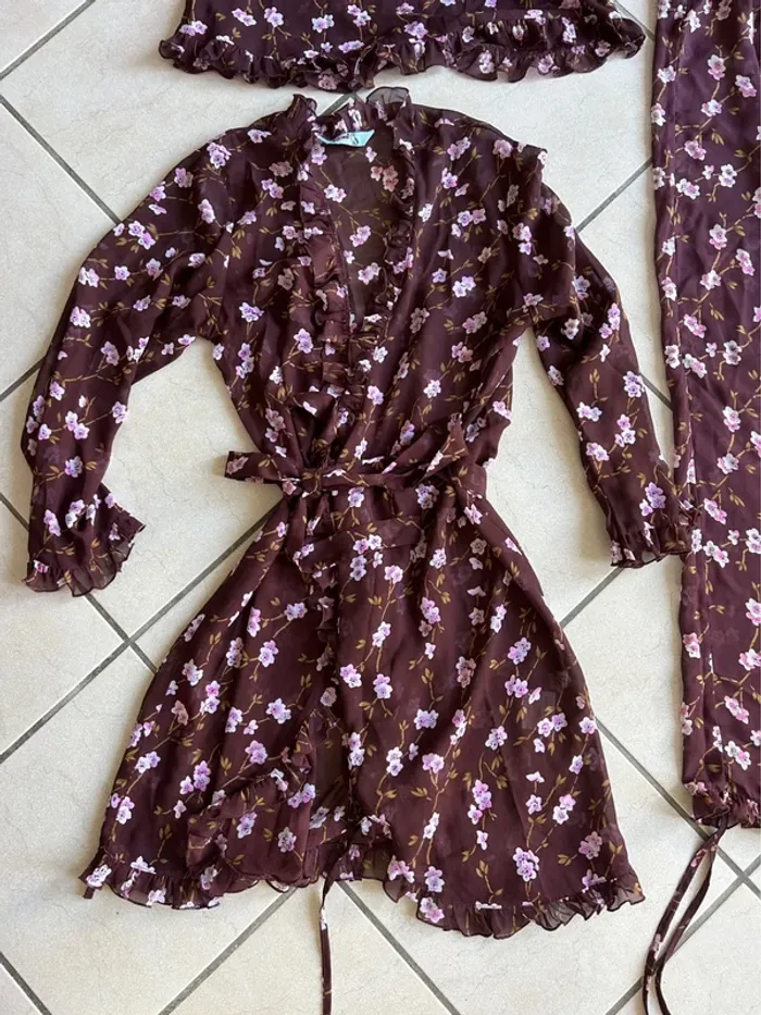 Superbe pyjama / ensemble de nuit 4 pièces vintage Eskimo - photo numéro 7