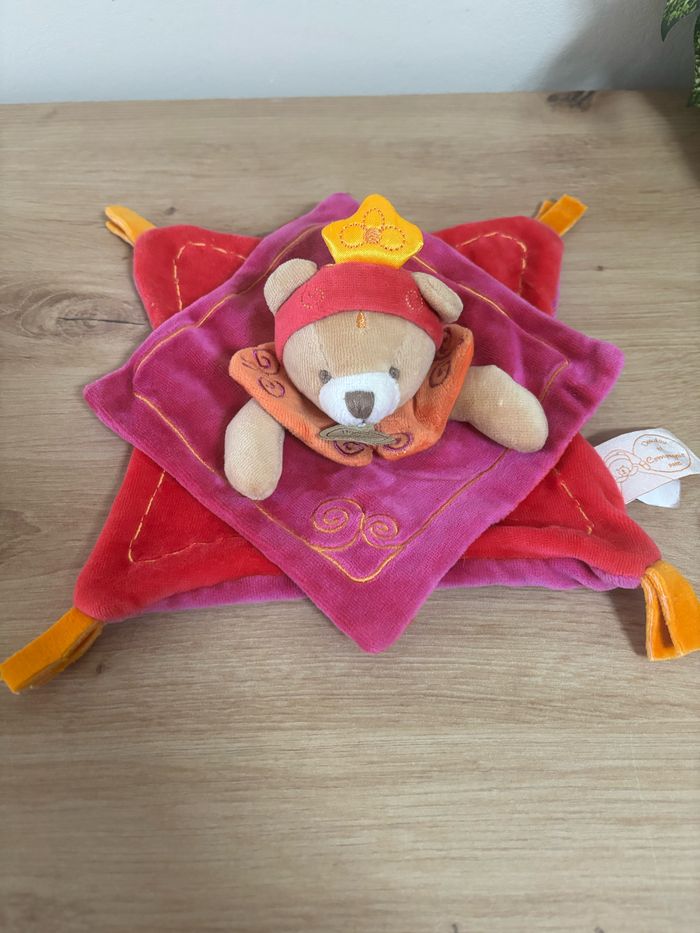 Doudou plat princesse rose indidou doudou et compagnie - photo numéro 2