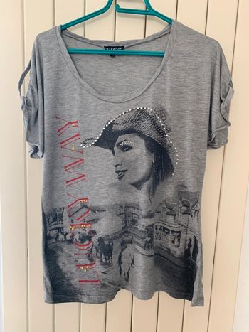 T-shirt femme T42 No excuse gris