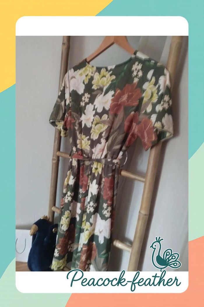 Robe verte fleurie TU - photo numéro 4