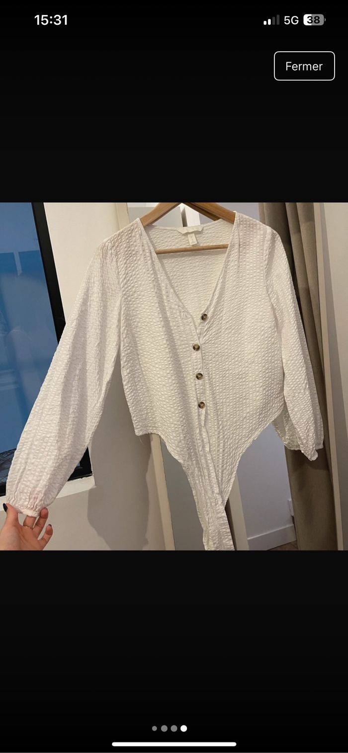 Blouse à noeud H&M - photo numéro 4