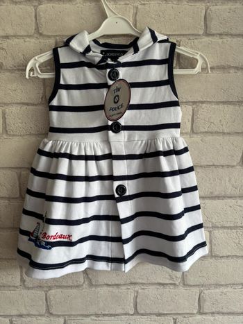 Robe tim pouce  Bordeaux taille 9 mois neuve