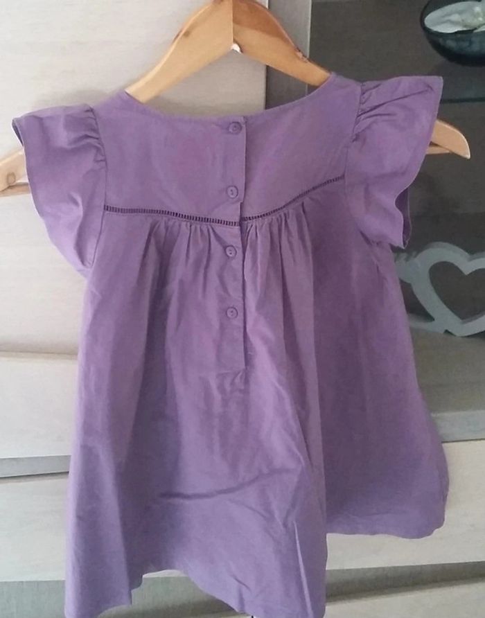 robe du pareil au même violette/dorée 5 ans état neuve - photo numéro 2