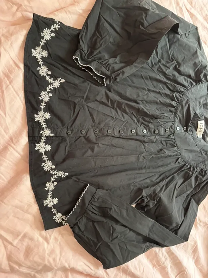 Chemise ICHI noire - photo numéro 4