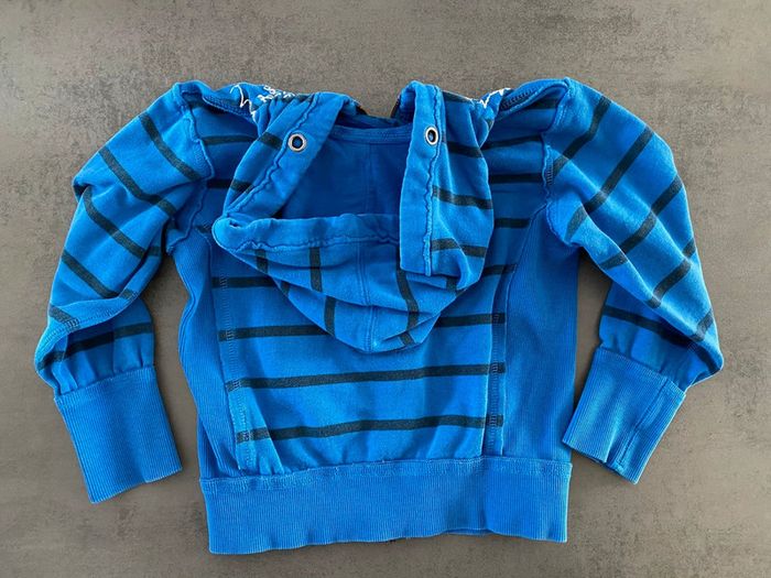 Veste bleue zippée à capuche Desigual 3/4 ans - photo numéro 2