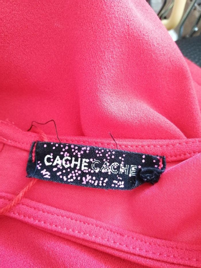 Combinaison sans manches rouge col coeur avec poches dos ouvert / cache cache / (S) - photo numéro 12