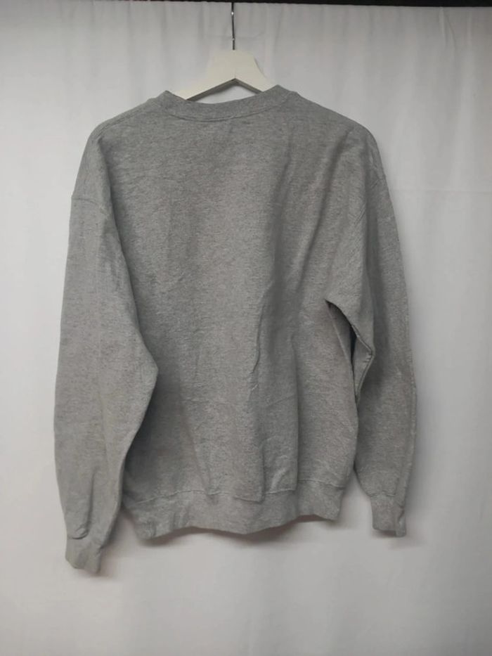 Pull/Sweat Vintage Gris Gildan Dry Blend - photo numéro 3