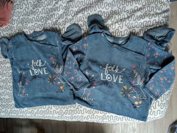 Lot de 2 pyjamas velours
18 mois