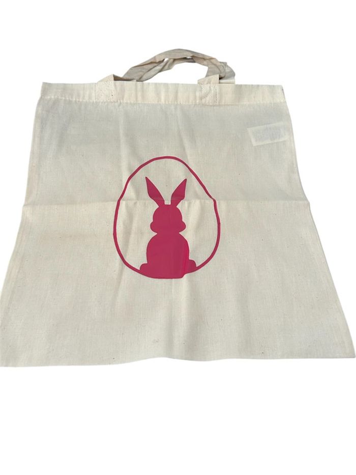 Tote bag lapin rose fuschia