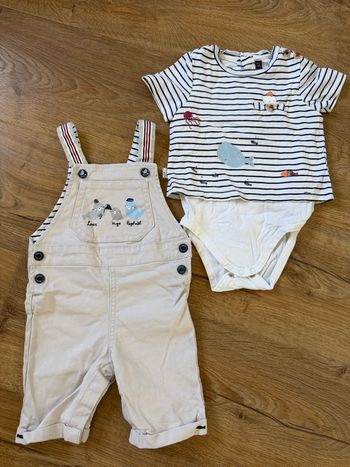 Ensemble body et salopette été 