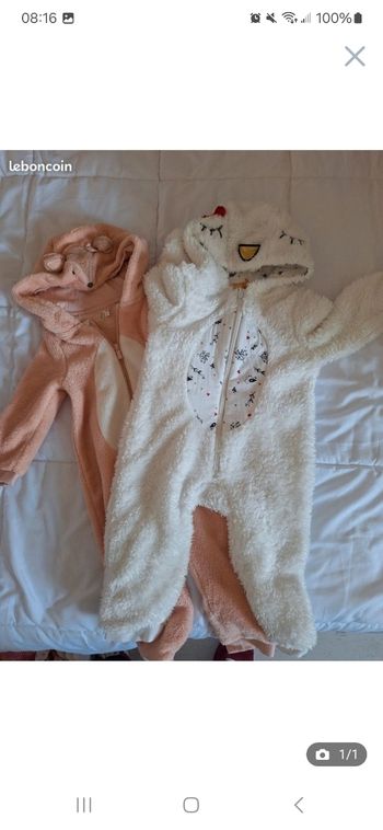 Lot de 2 surpyjama orchestra