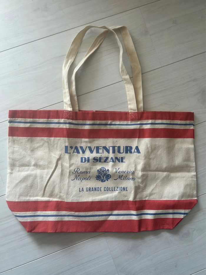 Tote bag Sézane l’avventura rouge
