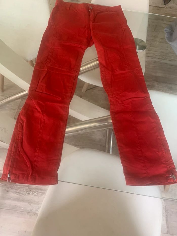 Pantalon rouge taille 27 one step
