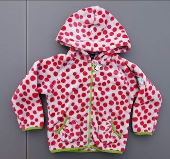 Gilet velours zippé à capuche 3 ans fille