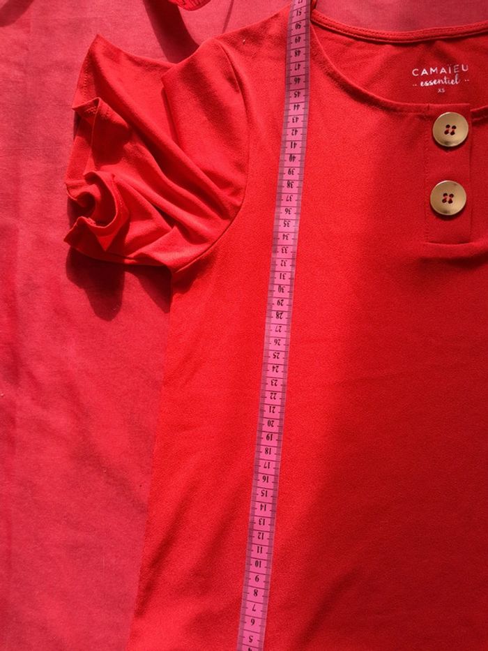 Tee shirt camaieu manches évasées - photo numéro 7