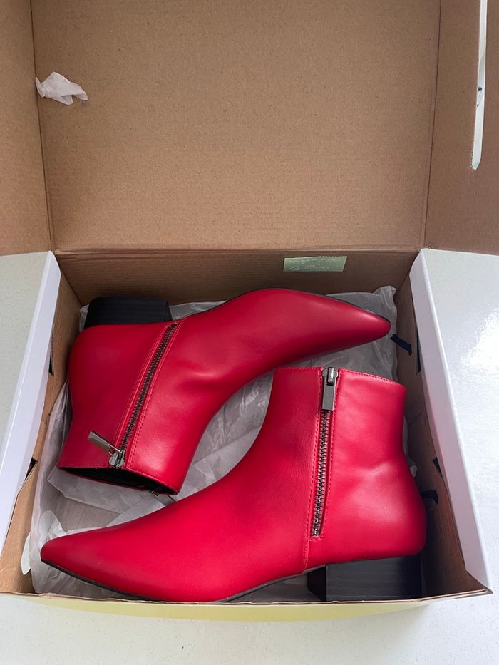 Bottines rouge Éram - photo numéro 5