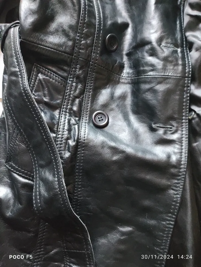 Veste  véritable cuir taille S - photo numéro 11