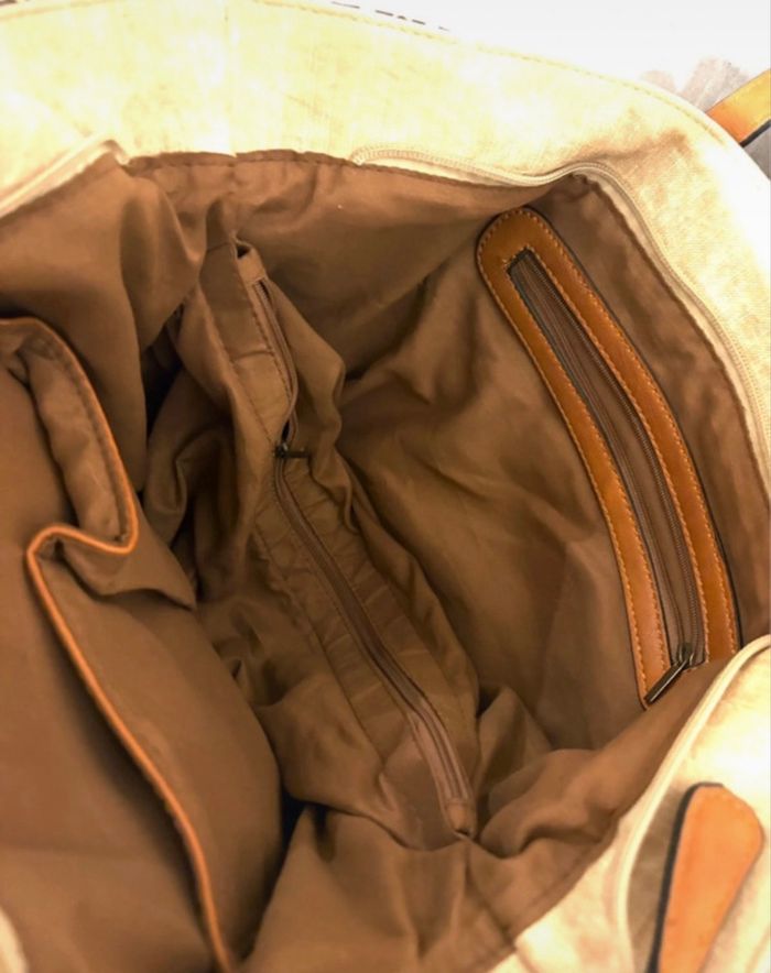 Sac à main en toile et cuir 👜 - photo numéro 5