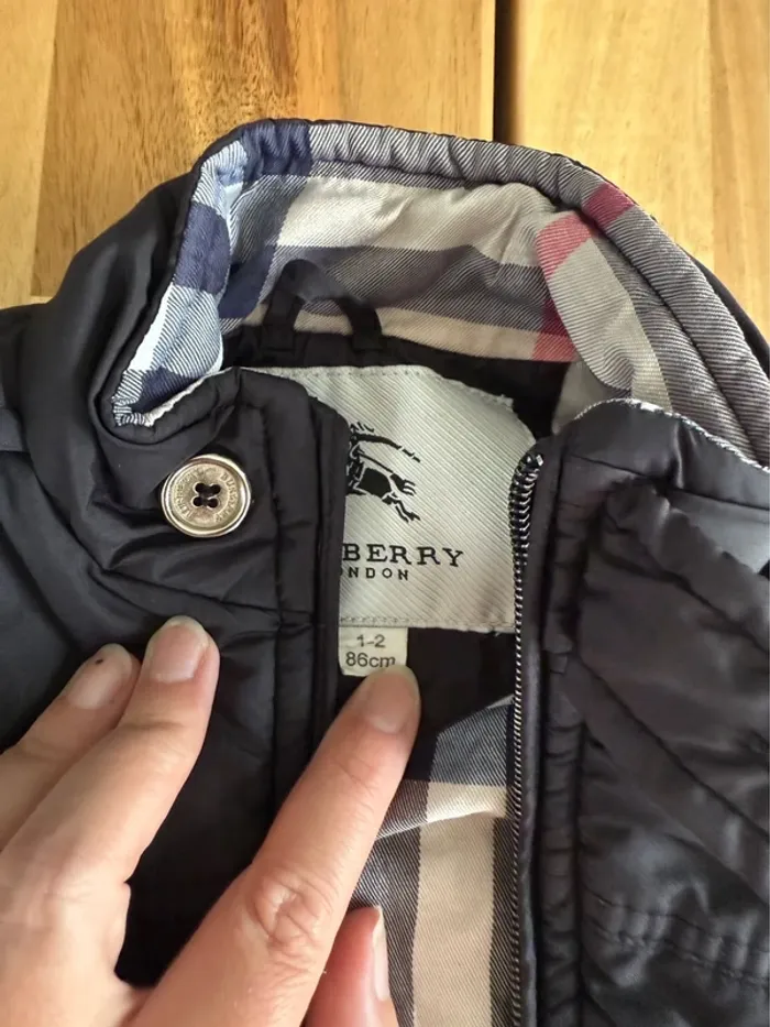 Veste sans manches burberry 12 18 mois - photo numéro 4