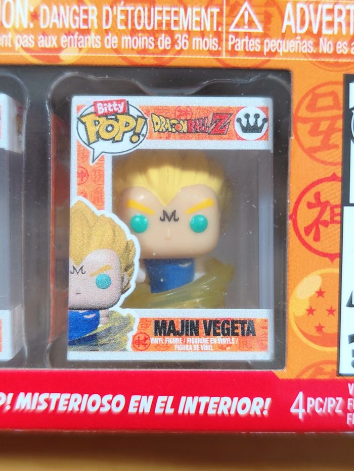 Boîte De 4 Bitty Pop! Dragon Ball Z - Majin Buu Vegito Majin Vegeta + Mystère - photo numéro 4