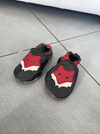 Slipper chaussons cuir