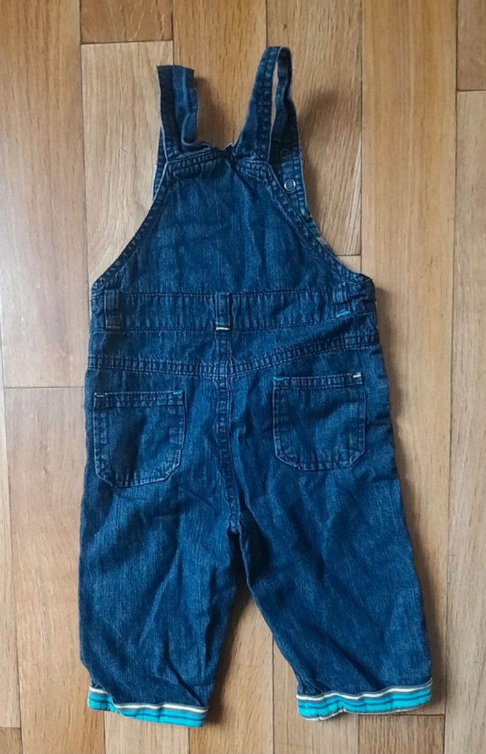 Ensemble salopette et t shirt manches longues 12 mois - photo numéro 7