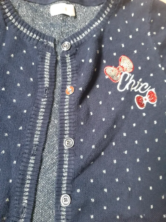 Gilet paillette pois - photo numéro 8
