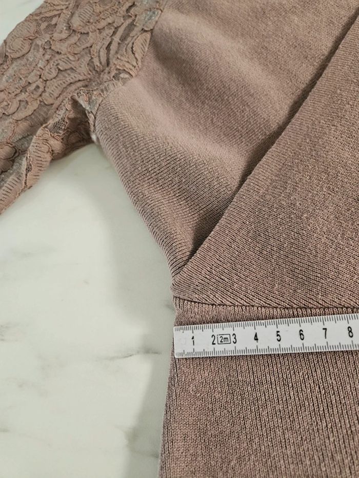 Robe croisée marron taille M - photo numéro 9